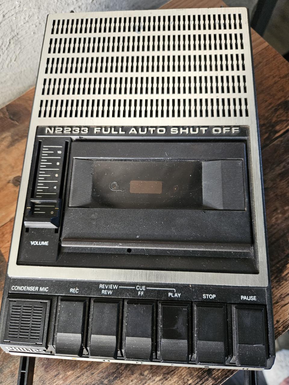 Philips N2233 Cassetterecorder - Vintage Draagbaar