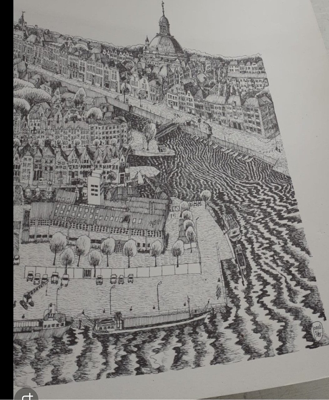 Pentekening Middelburg