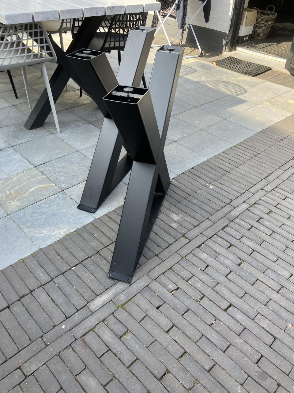 Set X-meubelpoten zwart