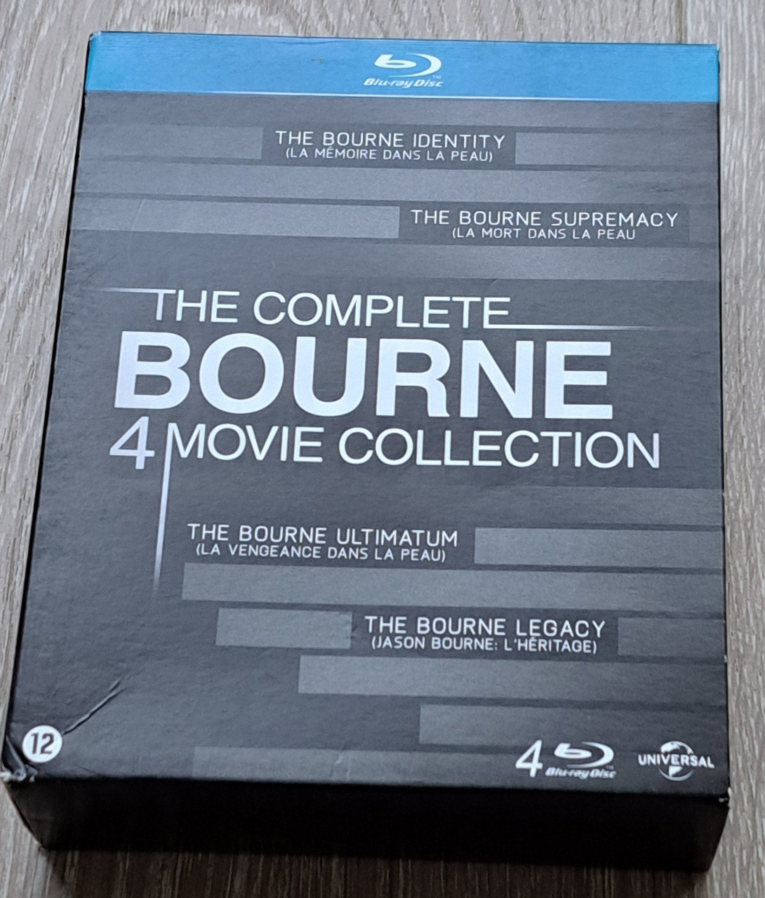 De complete BOURNE movie collection 4 blue Ray DVD's