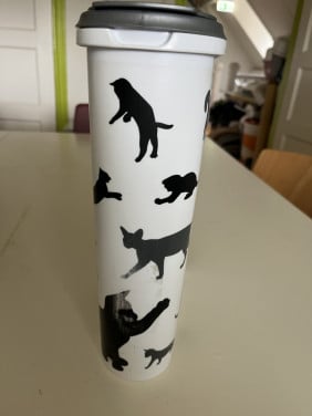 Voercontainer met kattenprint