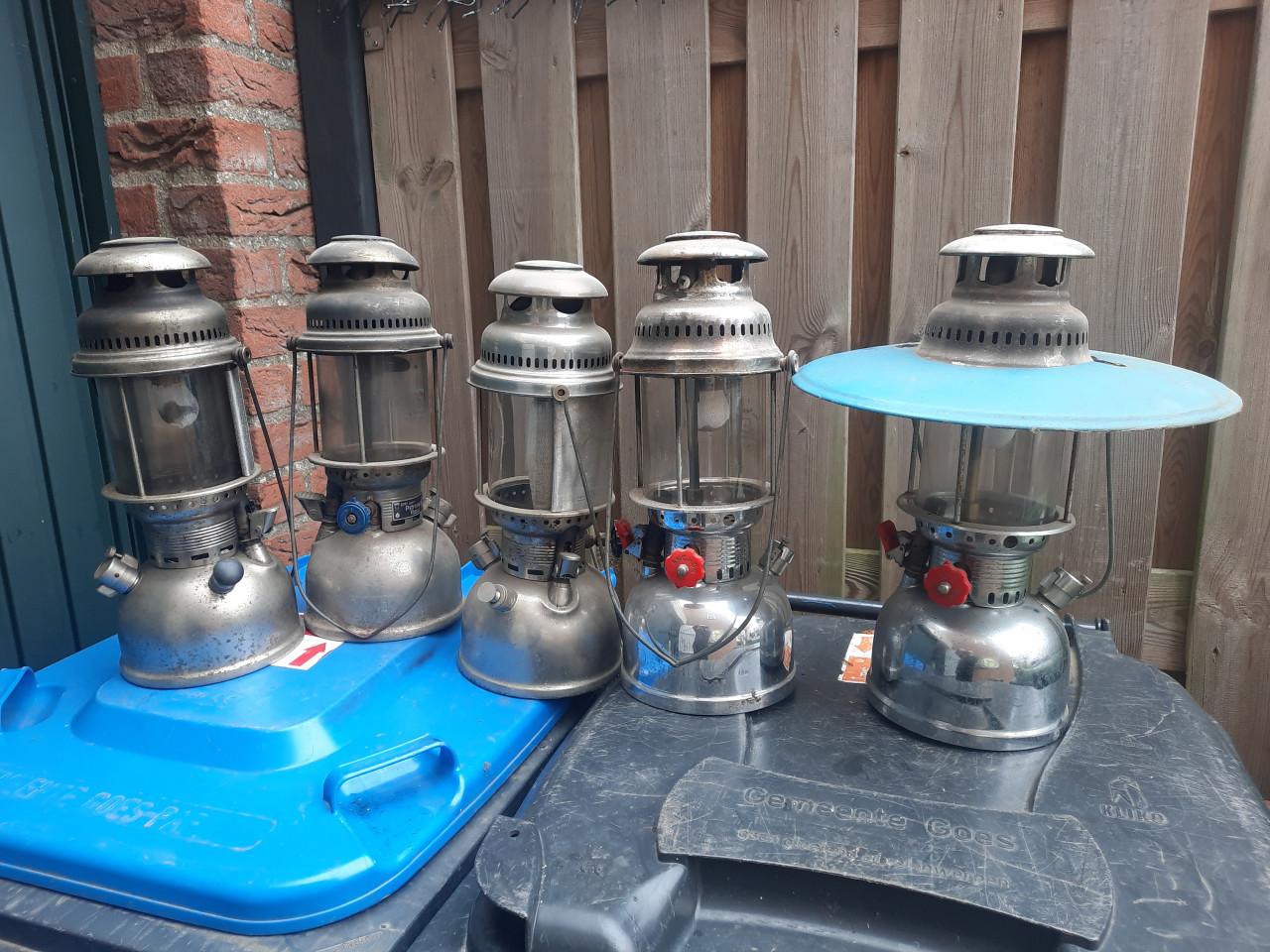 Te koop vislampen 5 stuks