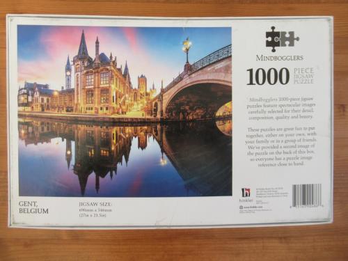 Leuke volledige puzzel van Gent van 1000 stukjes, zo goed als nieuw.