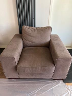 Heerlijke bruine fauteuil