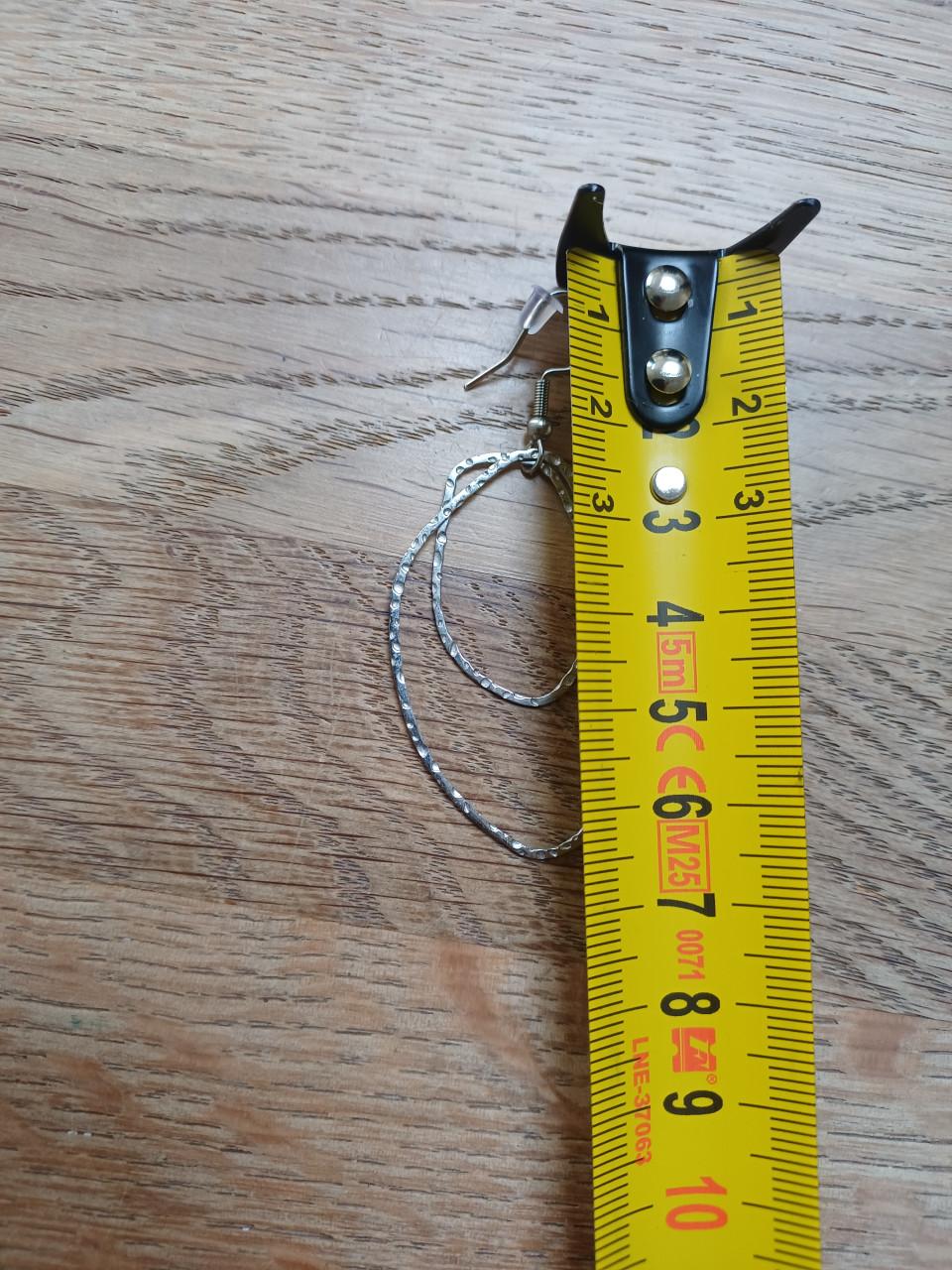 Leuke zilverkleurige oorbellen/hangers van Zusss