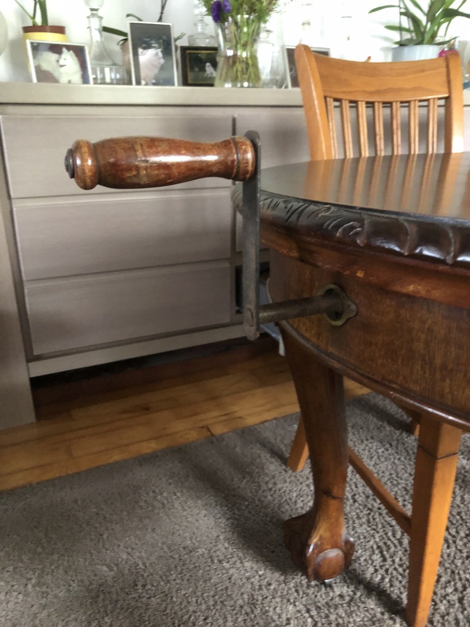 Engelse Chippendale mahonie antieken tafel