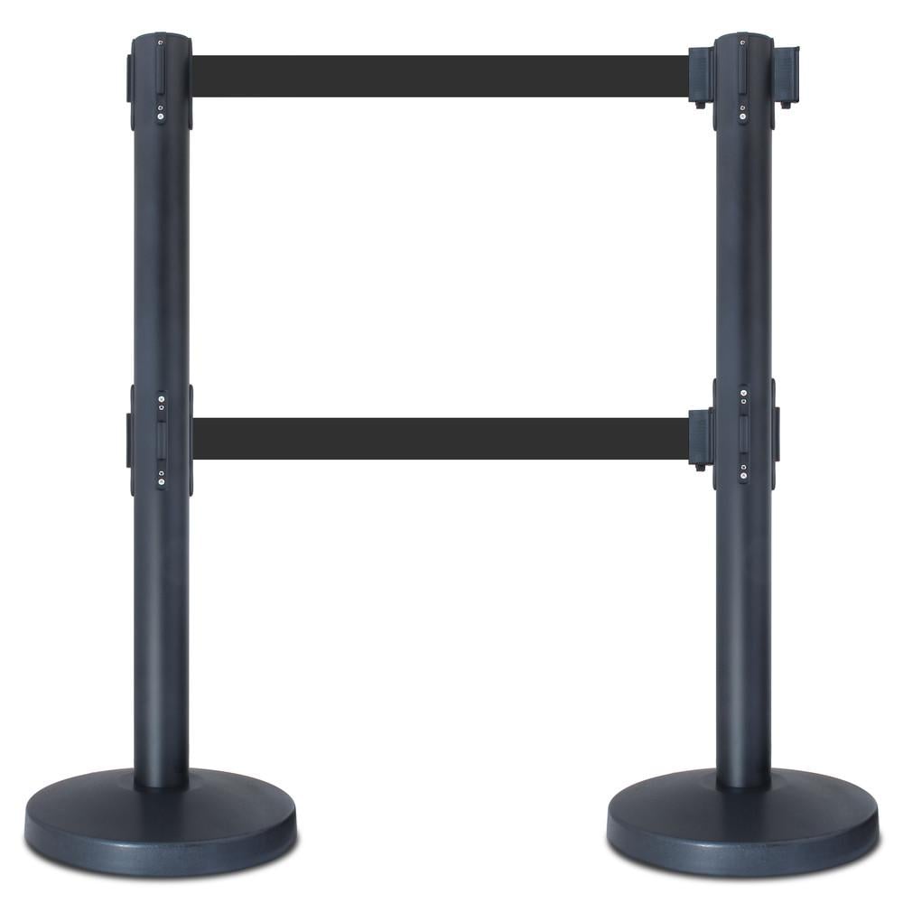 Afzetpalen met koord of trekband