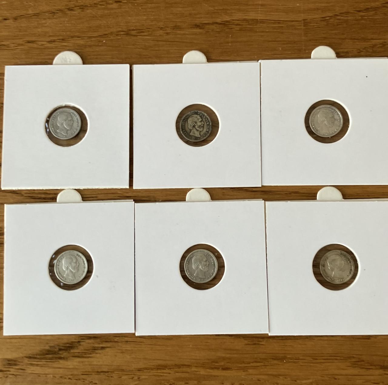 5 Cent Willem III zilver