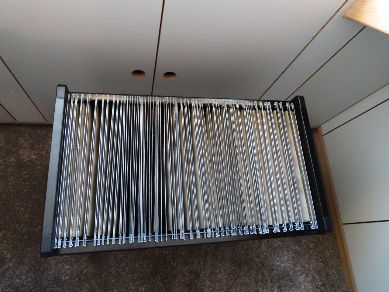 Altanta Hangmappen kast/trolley zwart.