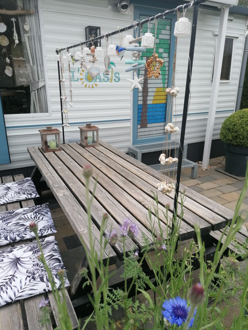Zware picknicktafel