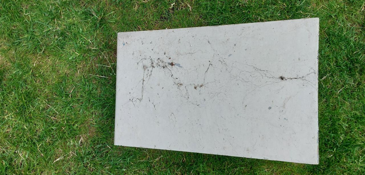 Aluminium Bloembak L=45,5 x B=31/11 x H=30,5 cm.