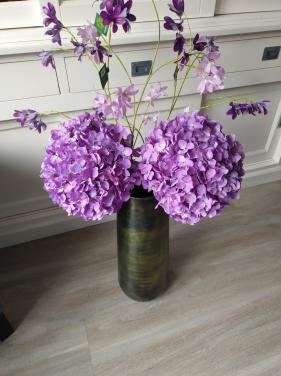 Silka zijden bloemen, met of zonder hoge vaas!
