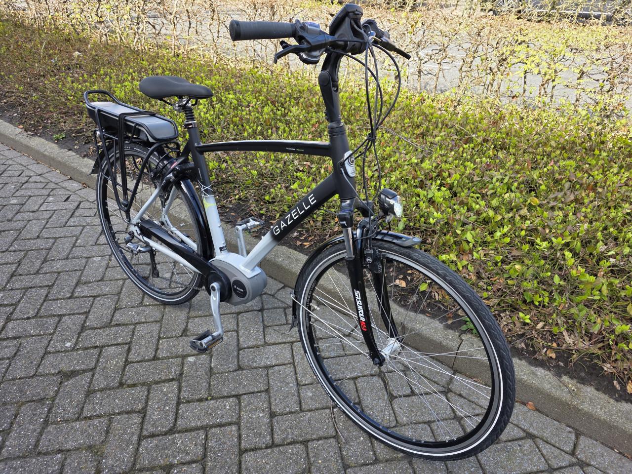 Schitterende Gazelle elektrische heren fiets met Bosch middenmotor