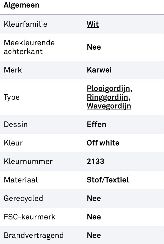 Gordijnen 5x!