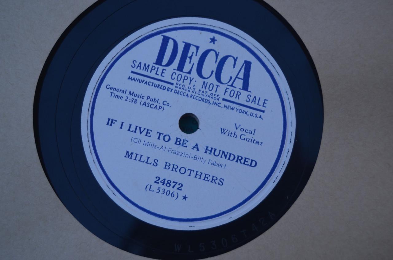 WIBW - The voice of Kansas radio album - Mills brothers