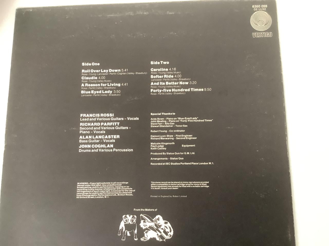 LP Status Quo - Hello - 1973