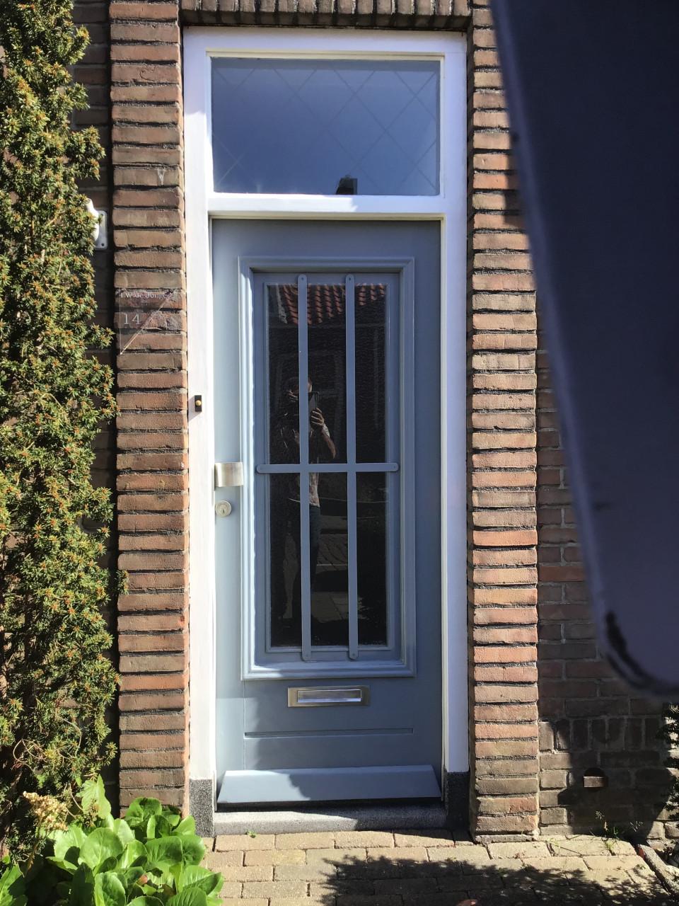 Teak houten voordeur