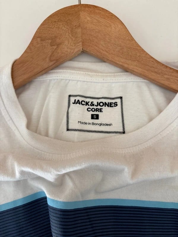 Jack & Jones heren t-shirt S – wit met logo