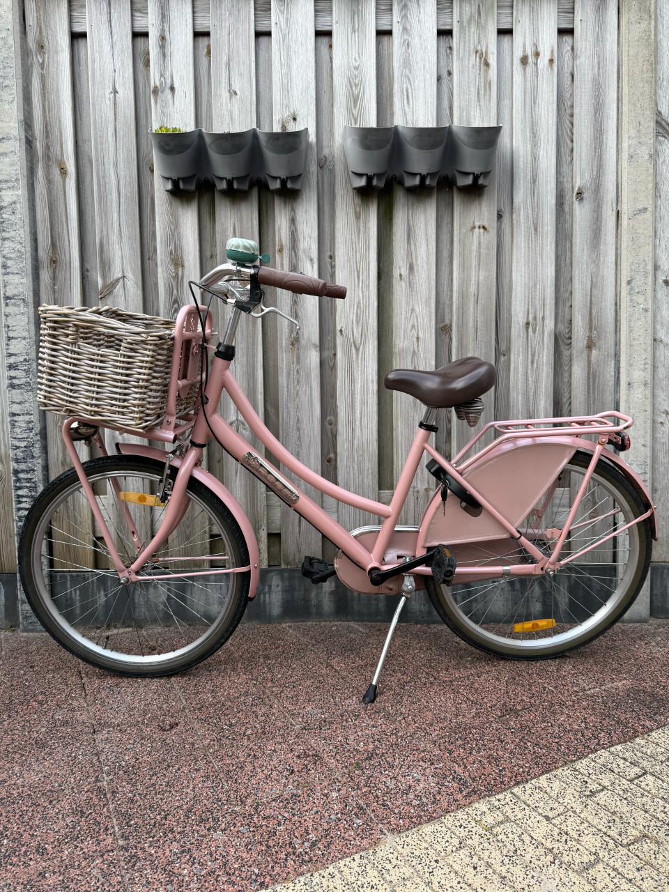 Popal meisjesfiets transportfiets roze 24 inch