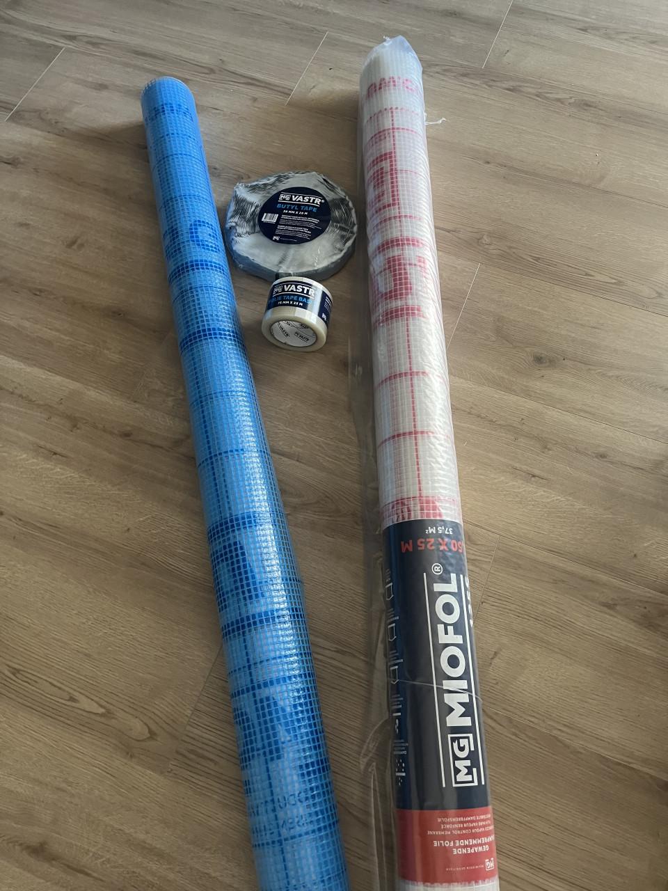 Bouwfolie miofol + tape