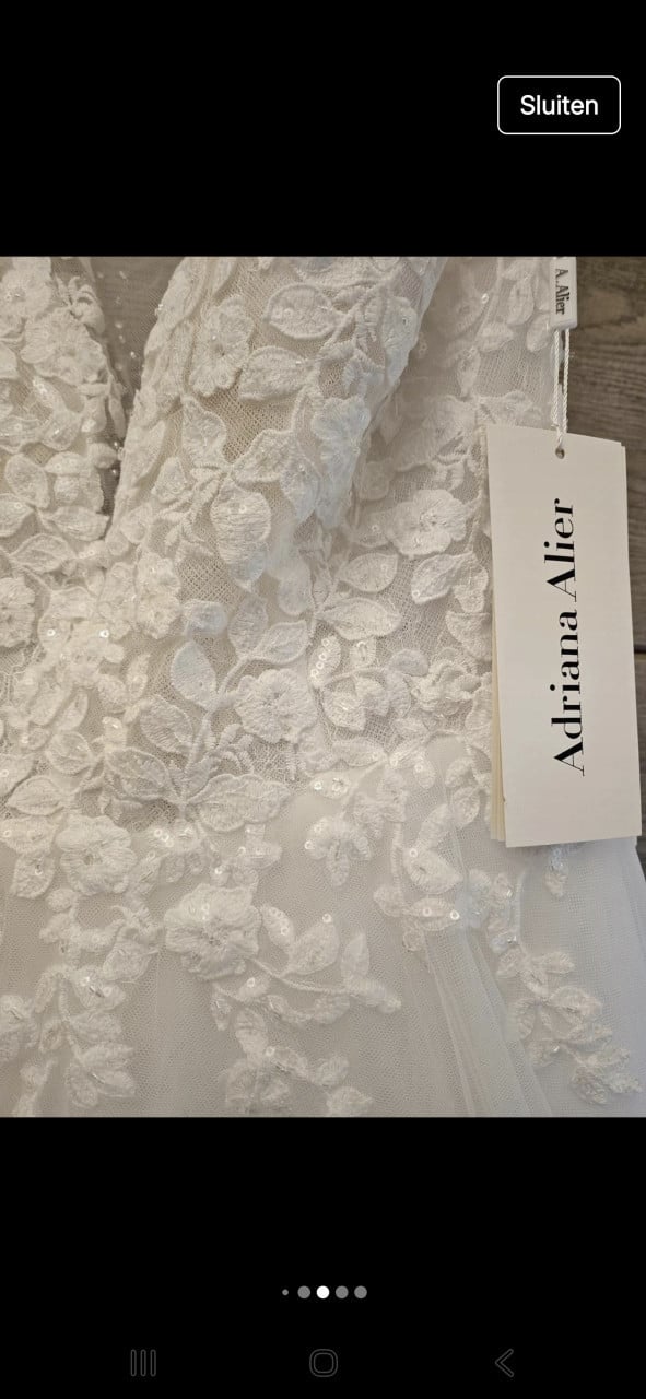Trouwjurk nieuw (alleen voor foto aangehad)