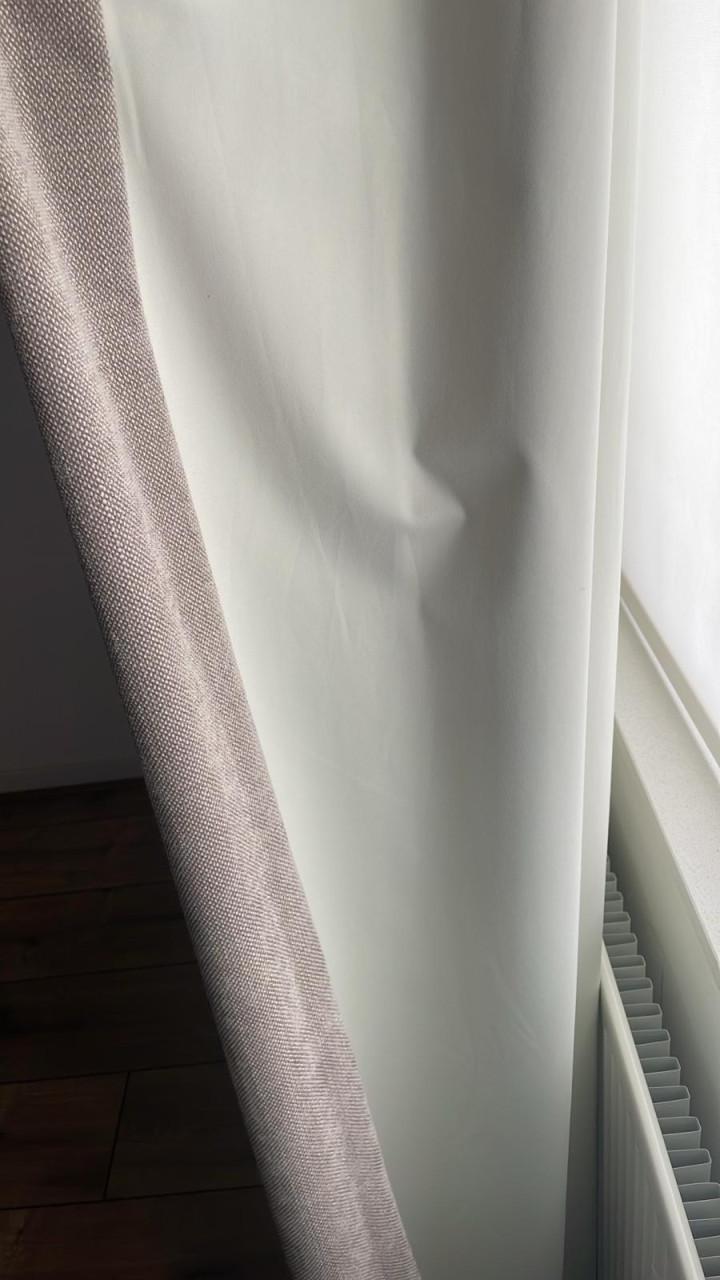 Luxe verduisterende taupe gordijnen - als nieuw