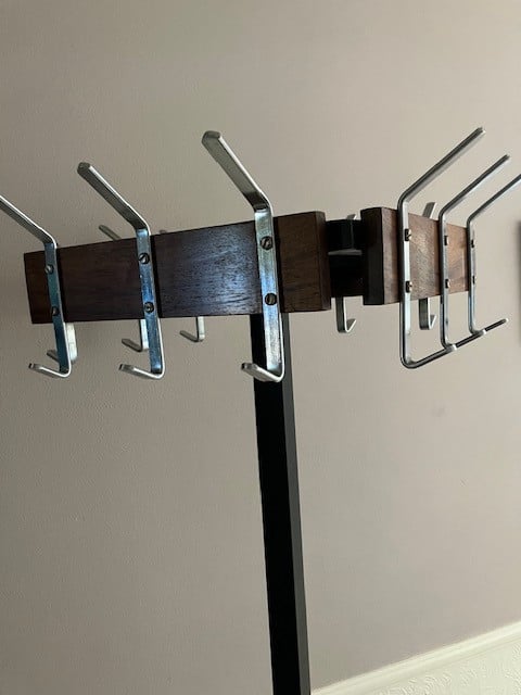 Vintage staande kapstok mid-century