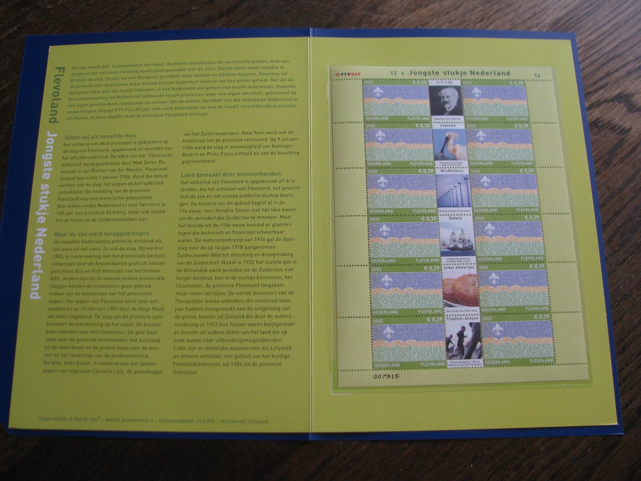 Postzegels van alle provincies.