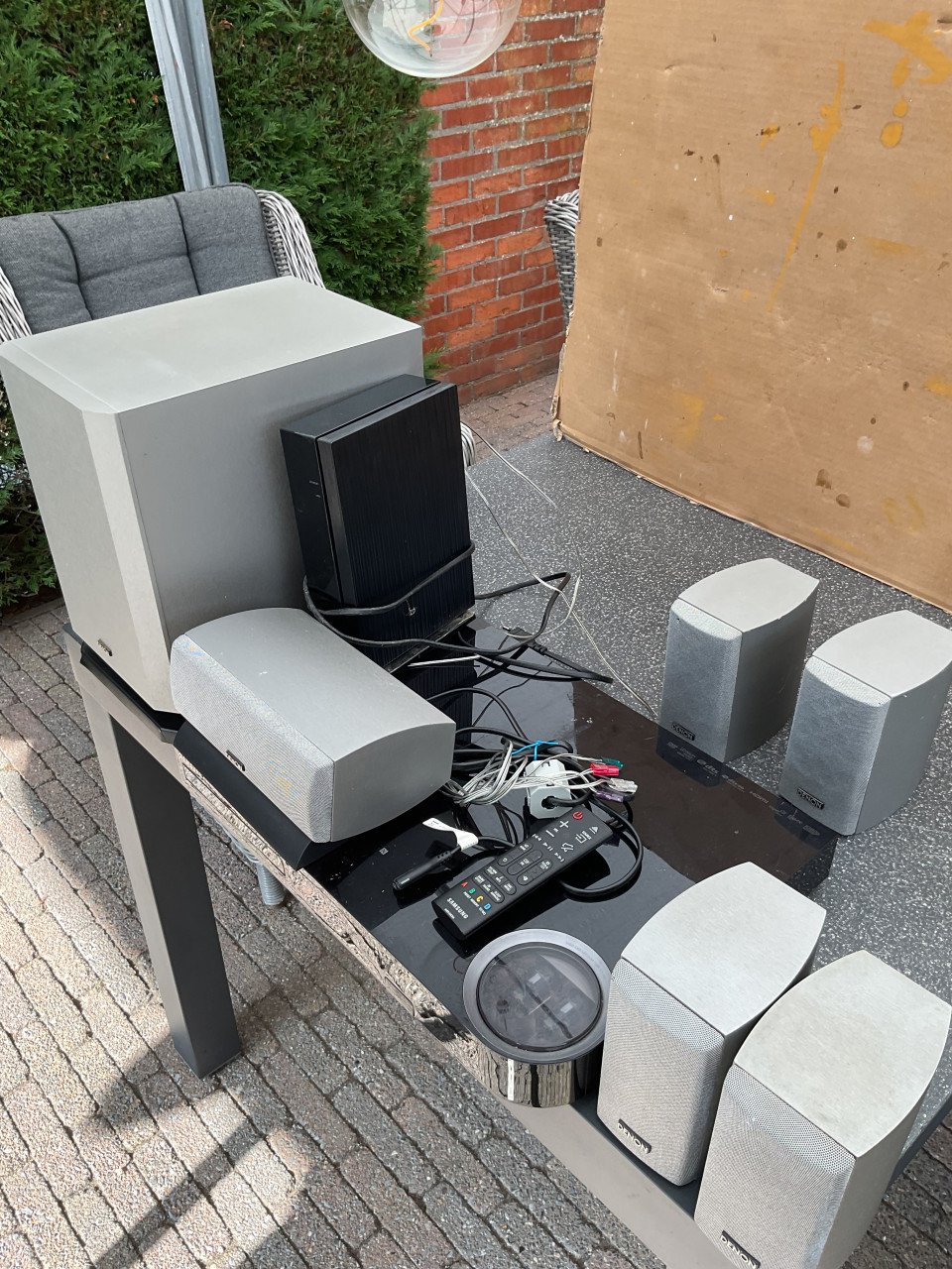 Radio/cd speler met denon boxen
