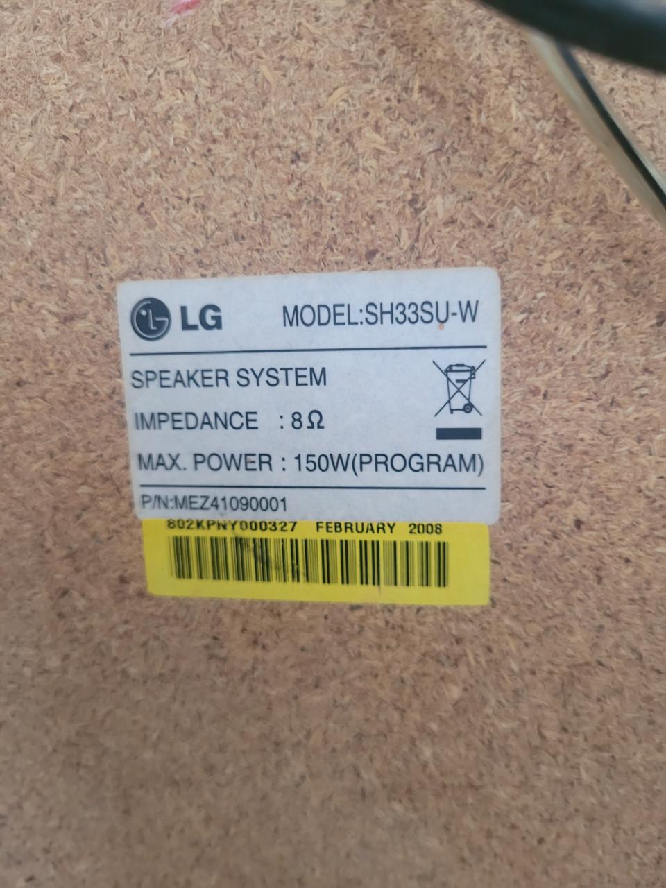 LG Home Theater Systeem