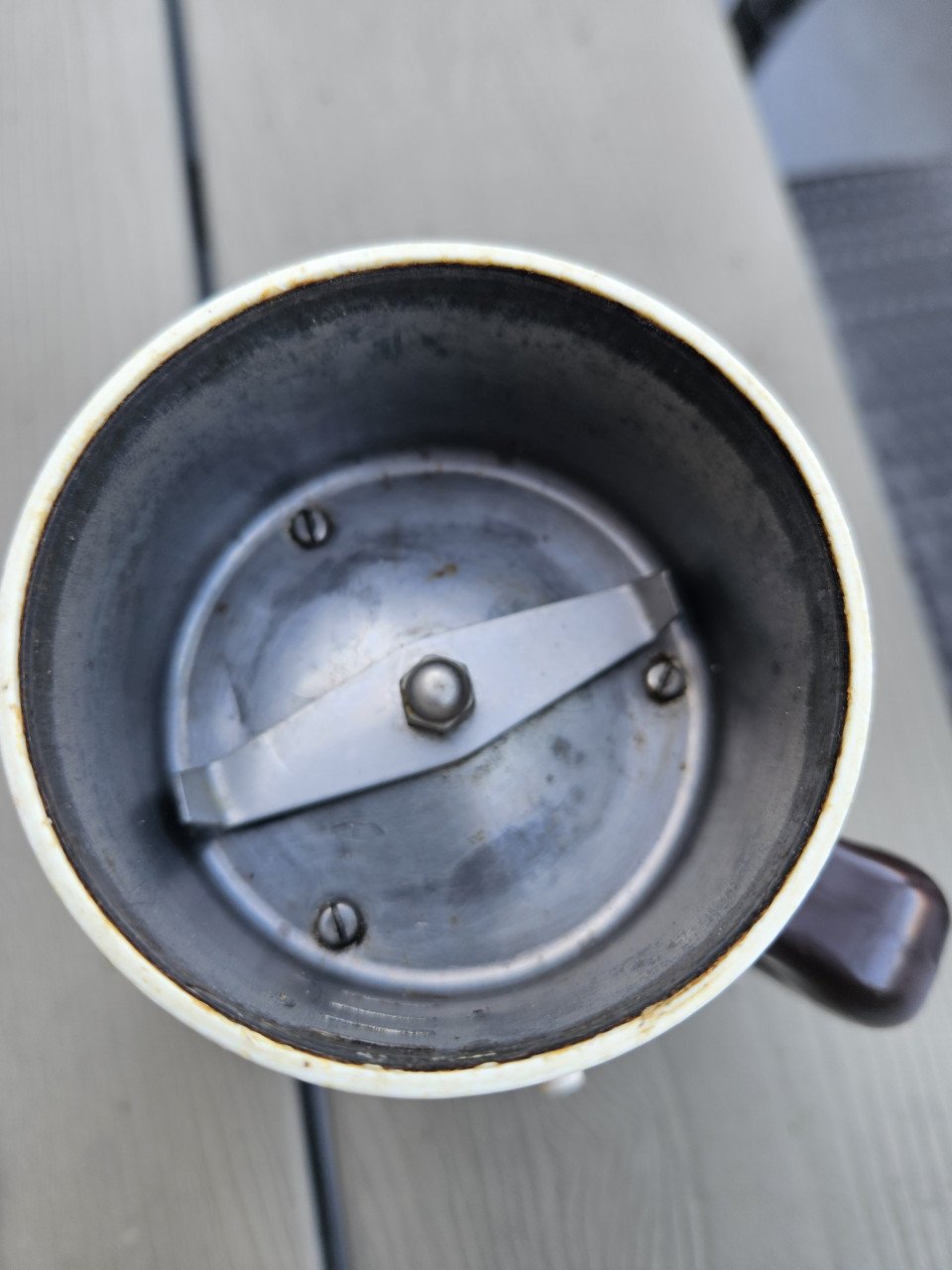 Prachtige vintage elektrische Koffiemolen A40 Philips/douwe egberts....