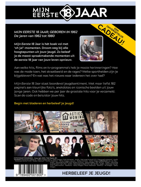 Jaarboek:  Mijn eerste 18 jaar - Geboren in 1962