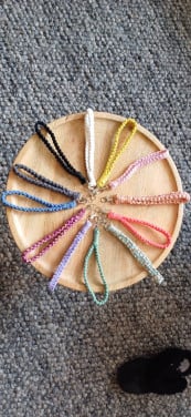 Mcramé sleutelhangers