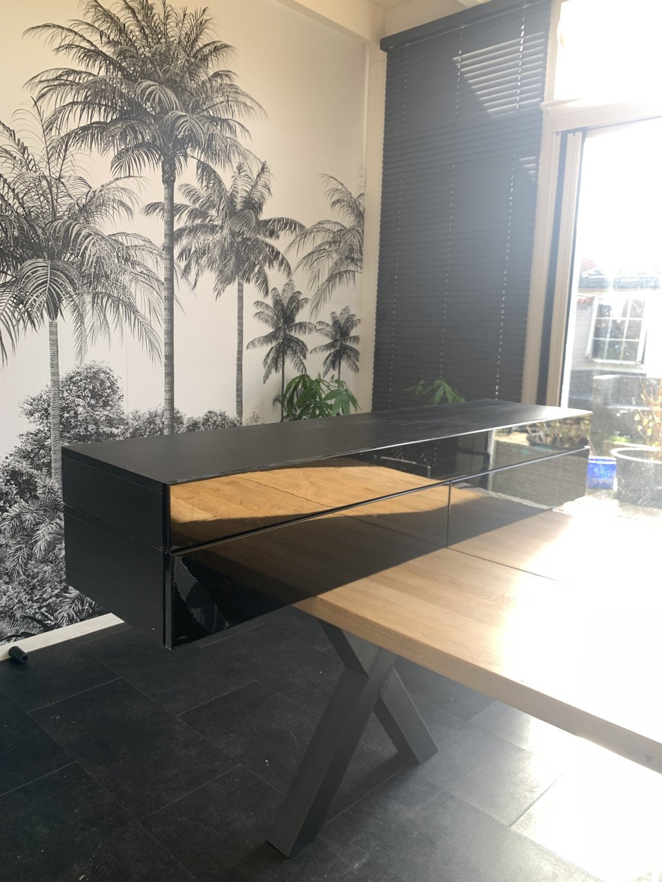 Tv meubel zwart hangend