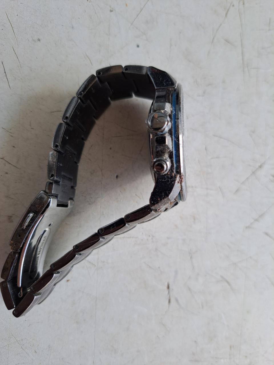 ZWART SEIKO KINETIC HEREN HORLOGE AUTOMATIC