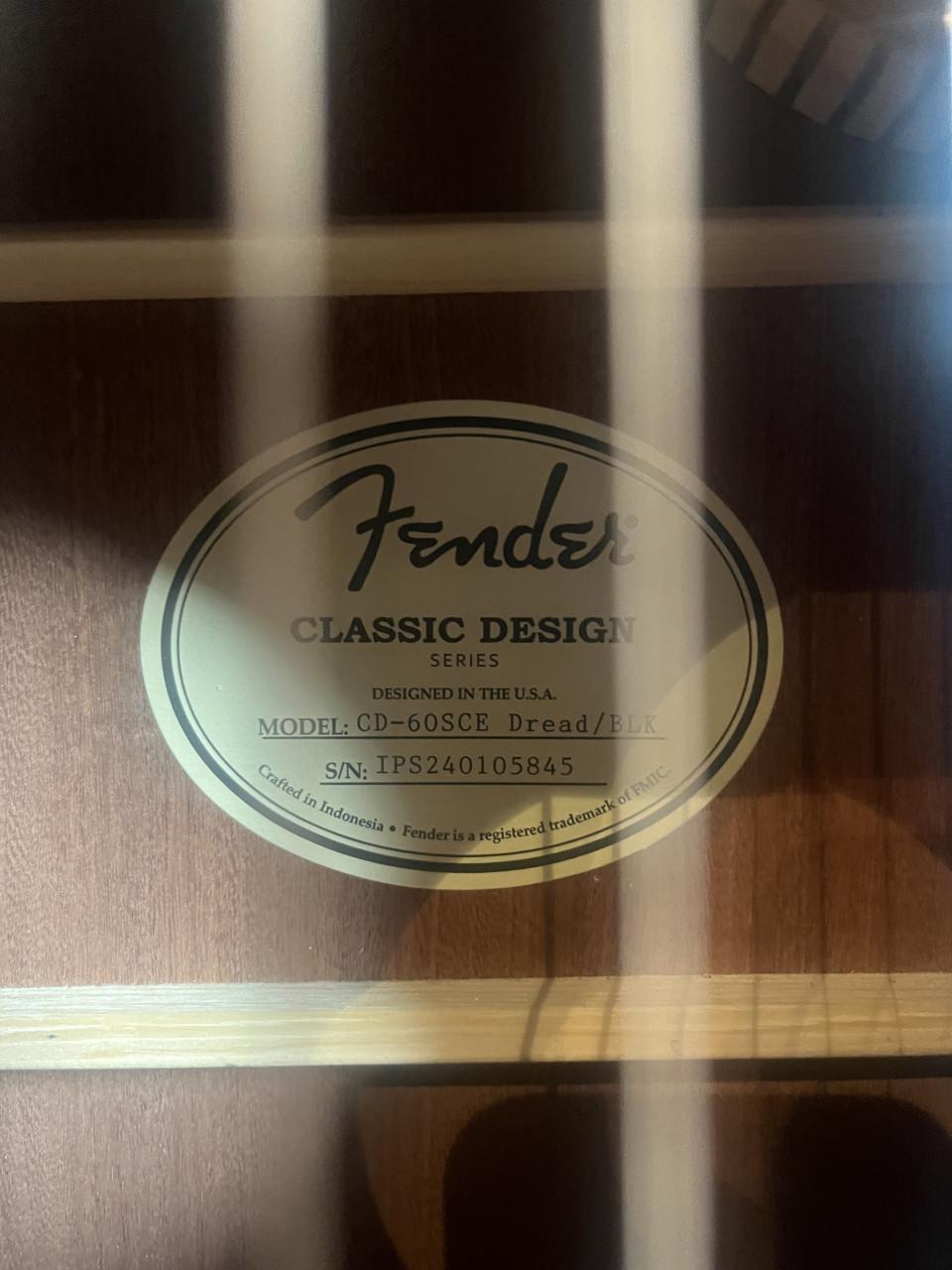 Fender CD-60-SCE akoestische Gitaar