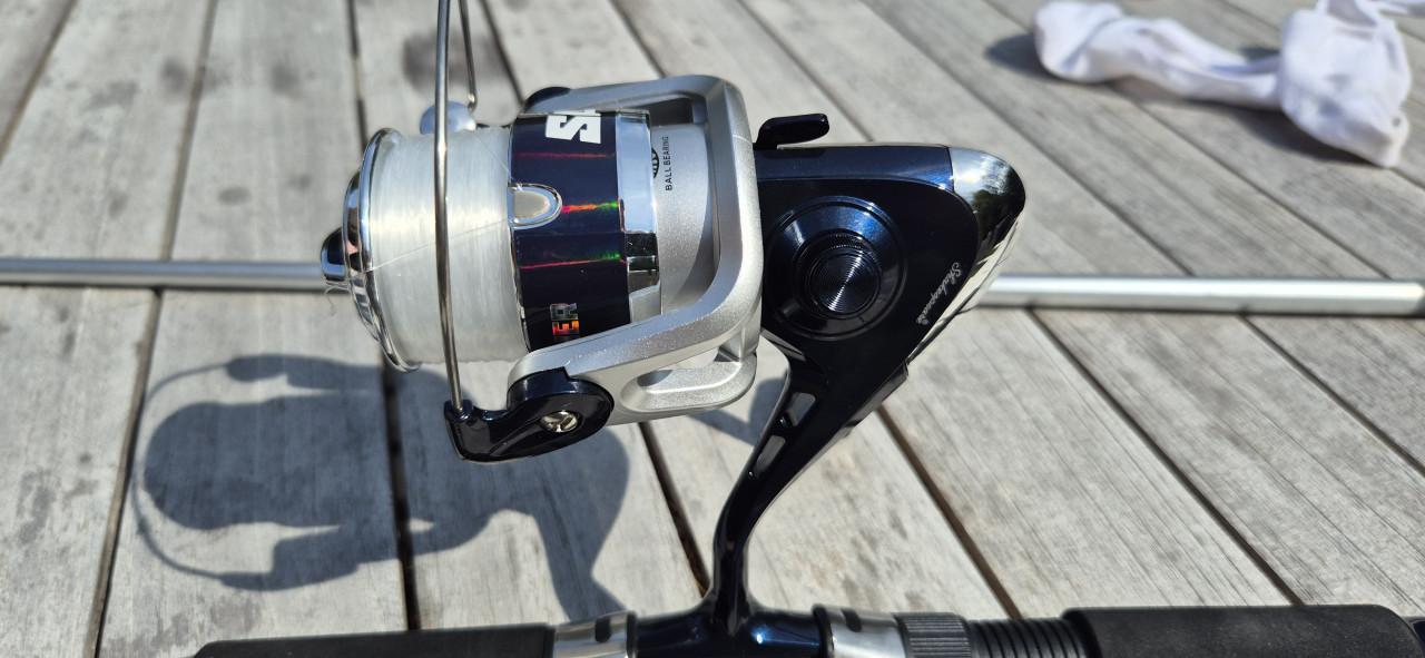Shakespeare Salt Seabass Searcher, zeebaars hengel