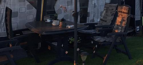 Blauw tuinset