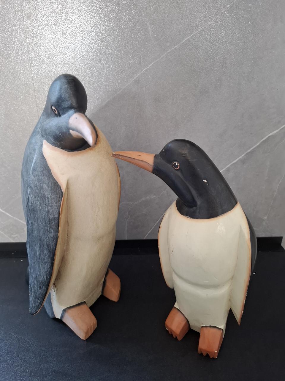 Set houten pinguïns