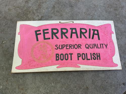 Reclamebord  Ferraria polish ( jaren 20-30 )
