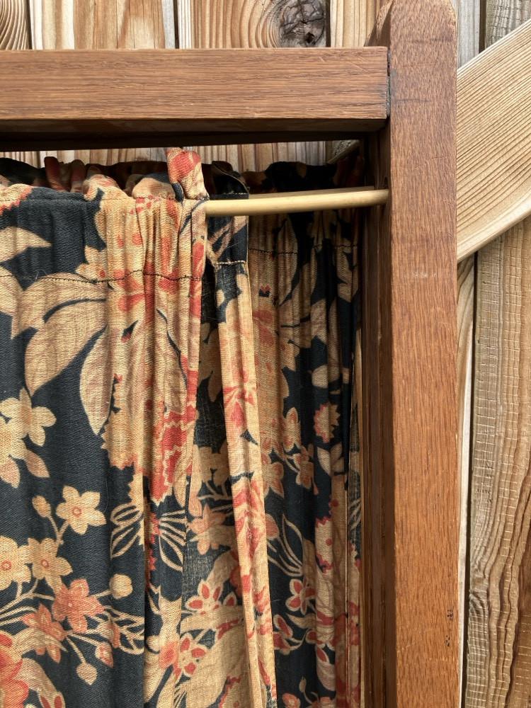 3-delig antiek eiken Kamerscherm