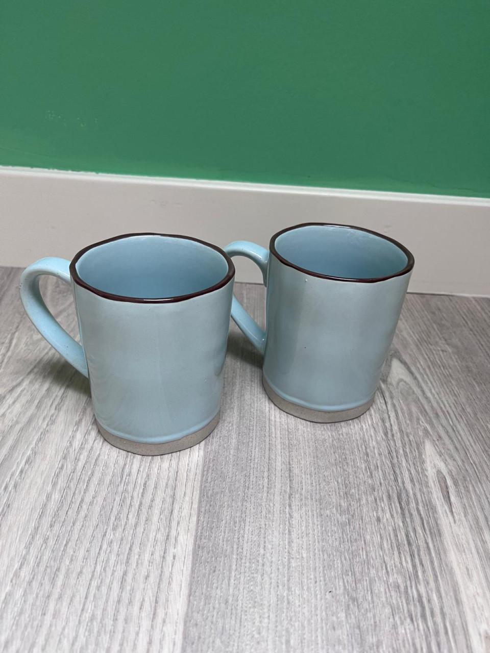 Nieuw mokkenset turquoise 6st.