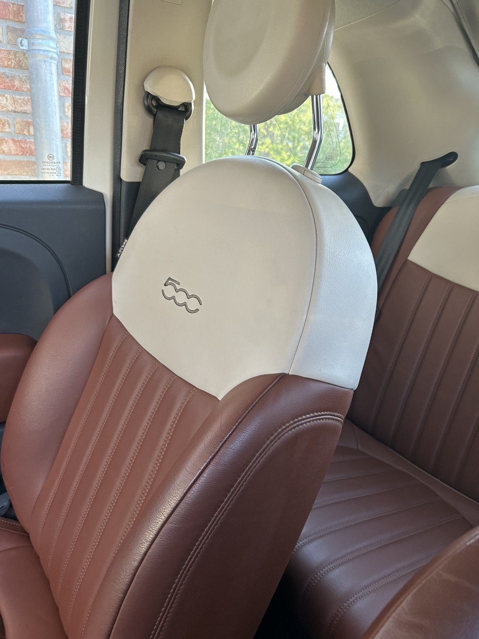 Fiat 500 cabrio wit 2014