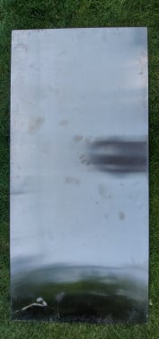 RVS Werkblad / deur 148x69x6 cm.