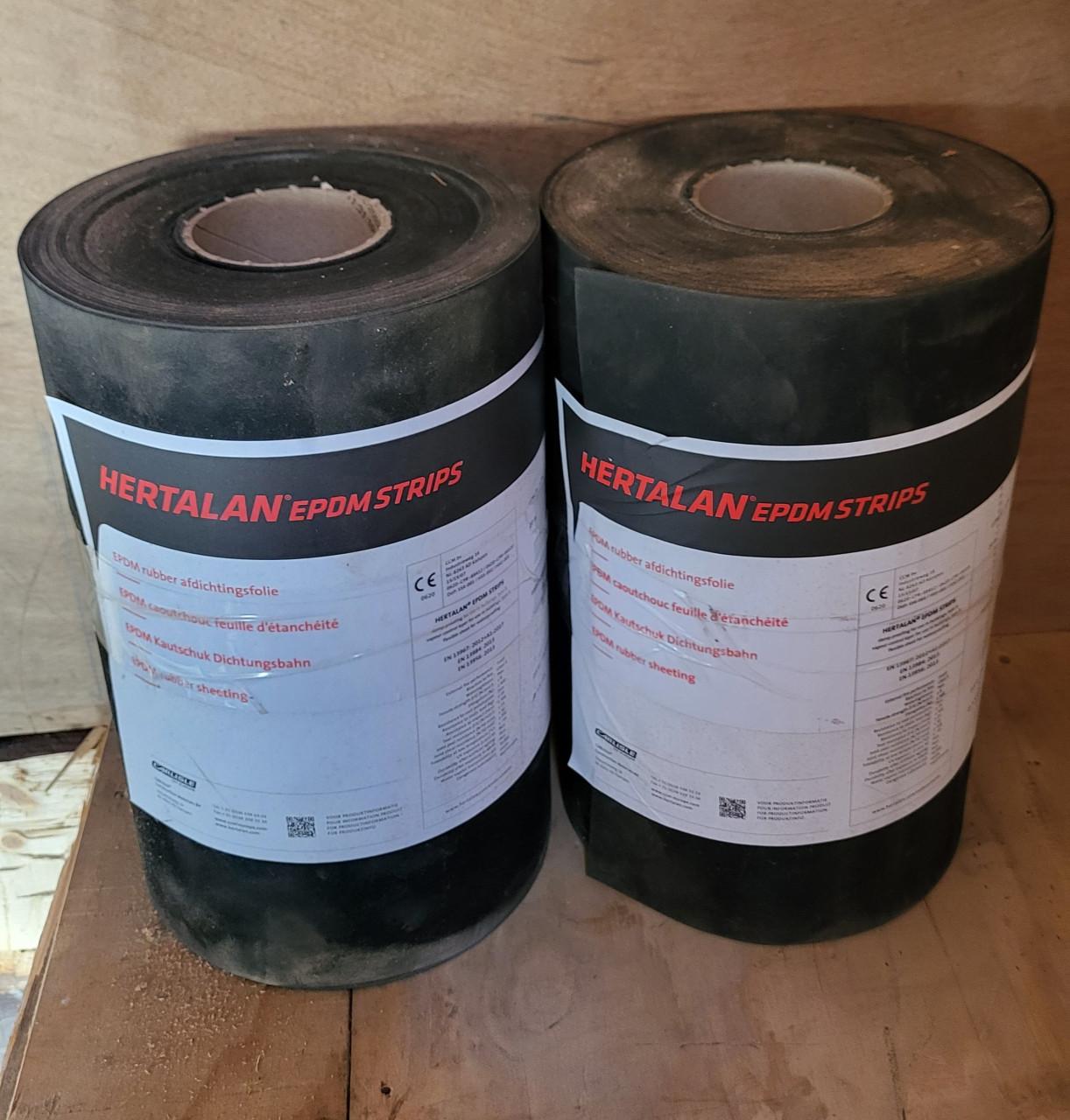 Hertalan EPDM strip 30 cm x 20 meter dikte 1,2 mm