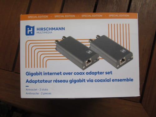 Hirschman internet via coaxkabel set NIEUW