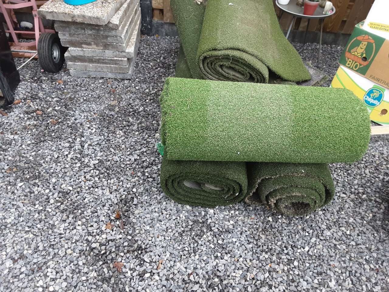Overschot kunst gras