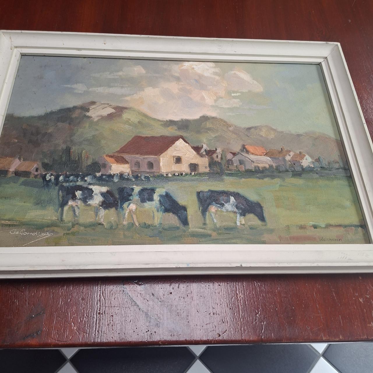 Grazende koeien Ad.Cornelissen( 1918-2002)