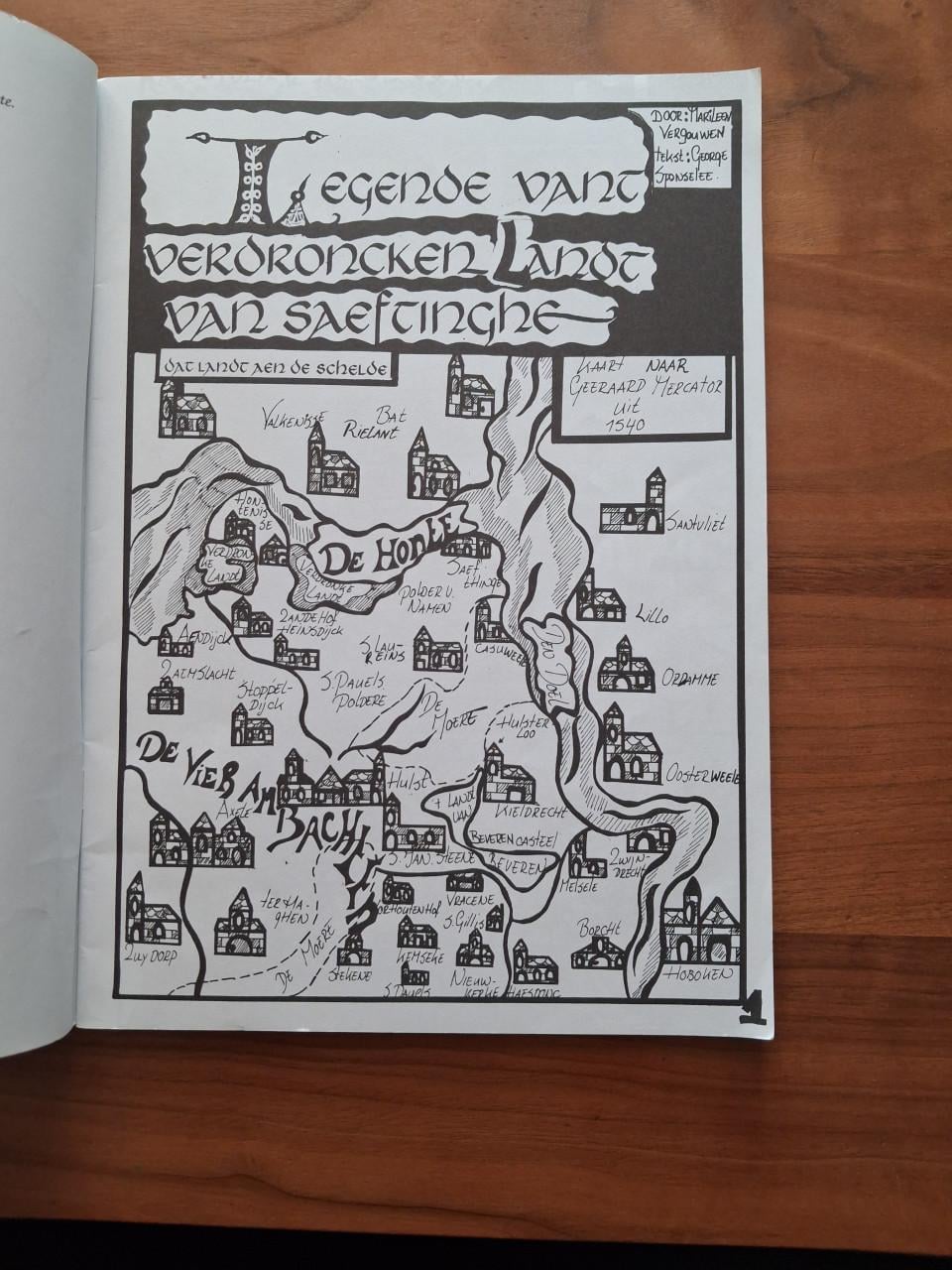 Stripboek: Legende van't Verdronken Land van Saeftinghe