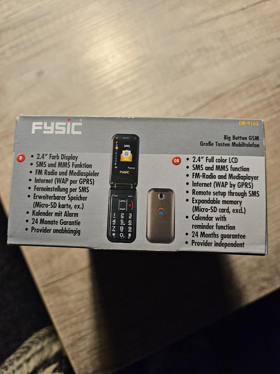 Zgan Fysic FM-9100 senioren flip telefoon simlookvrij...